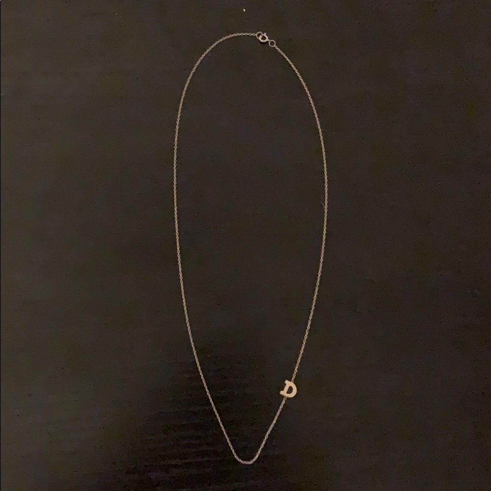 14k Gold D Necklace